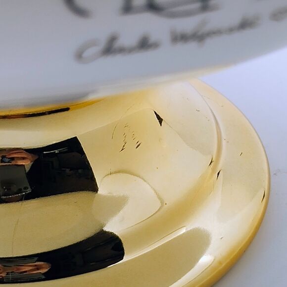 Vintage Y2K Charles Wysocki x Telaflora "CHRISTMAS LOVE 2000" Pedestal Bowl - Picture 9 of 13